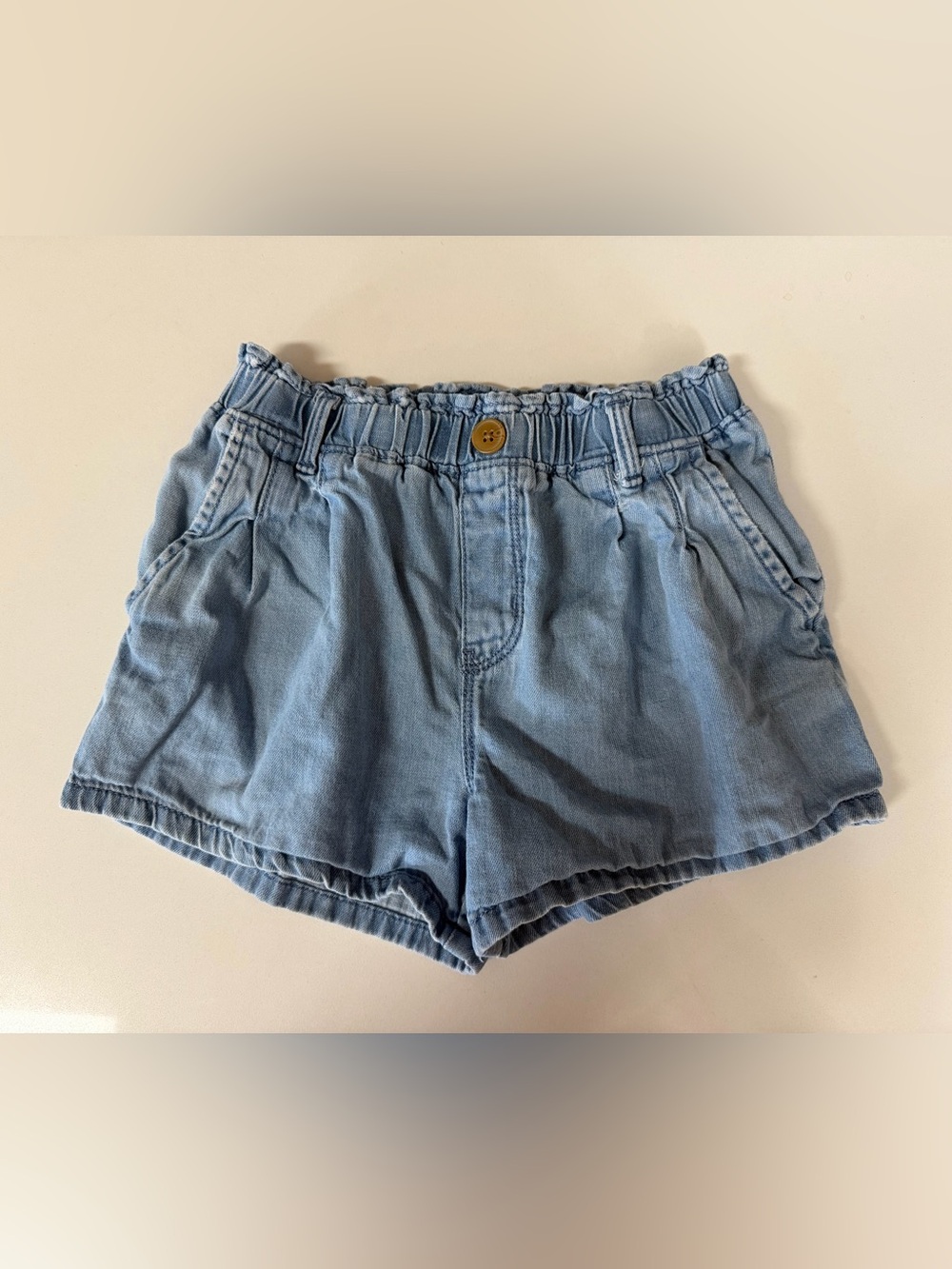 Girls OshKosh B’gosh Light Blue Elastic Waist Denim Shorts